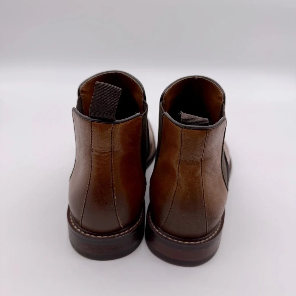 NORDSTROM cognac leather boot men’s